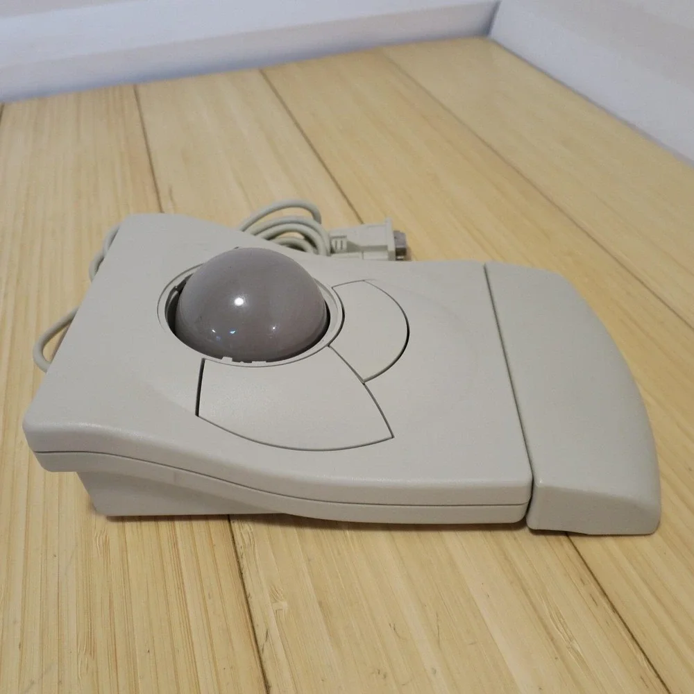 Vintage DRTRACK Trackball Roller Ball Mouse with 3‎ Buttons - Tested - See Notes